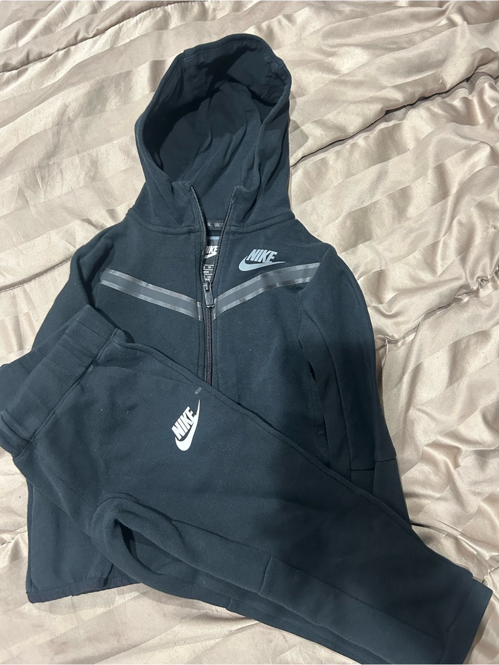 Nike Tech Kids Hooded Zip Sweatshirt & Joggers Set
